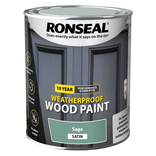 RONSEAL WOOD PAINT SAGE 750ML