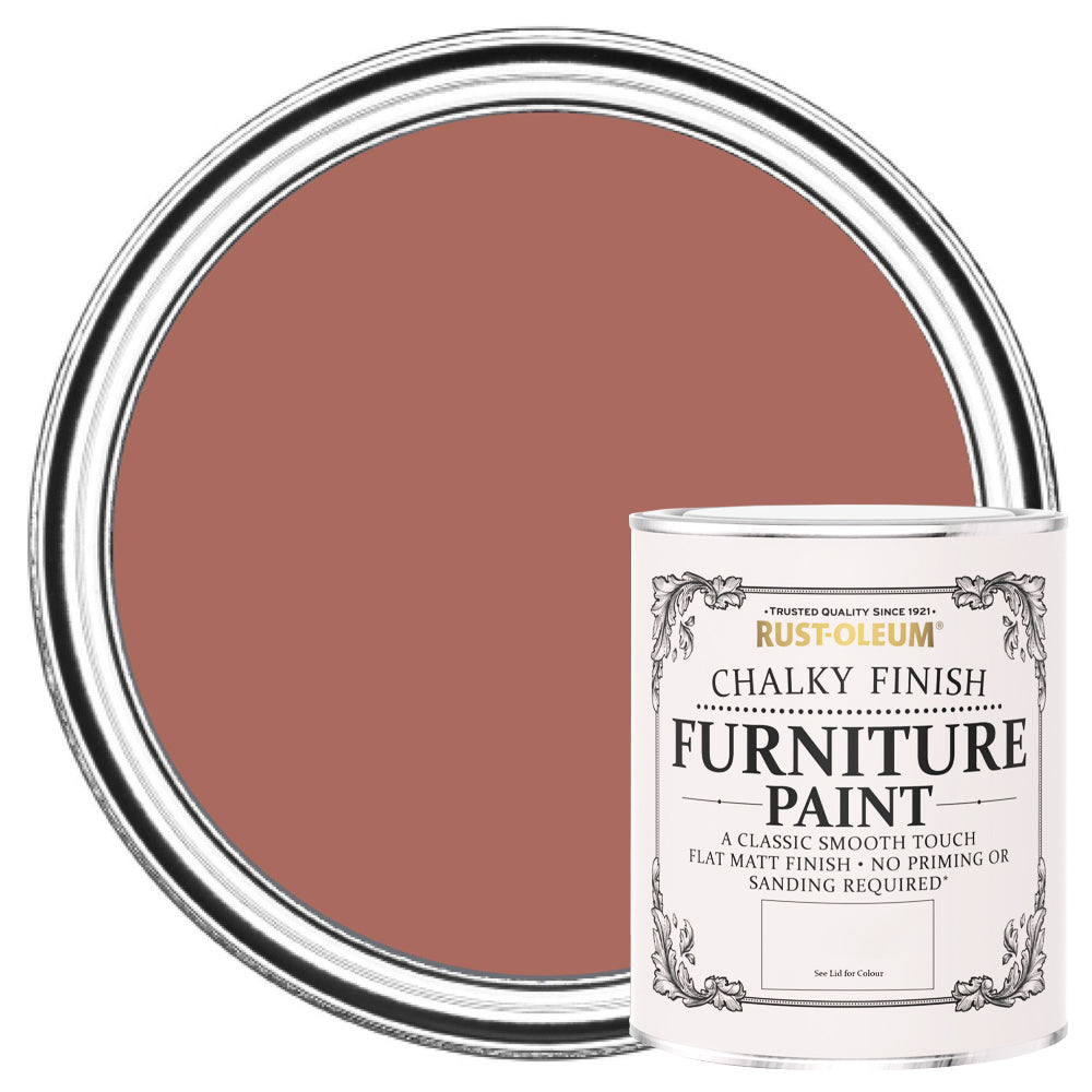 RUSTOLEUM CHALKY FURNITURE PAINT SALMON 125ML