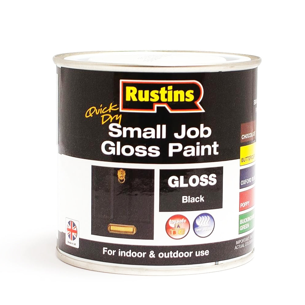 RU SMALL JOB GLOSS PAINT BLACK .25L
