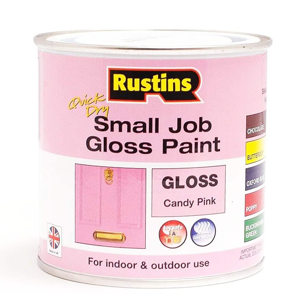 RU SMALL JOB GLOSS PAINT CANDY PINK .25L