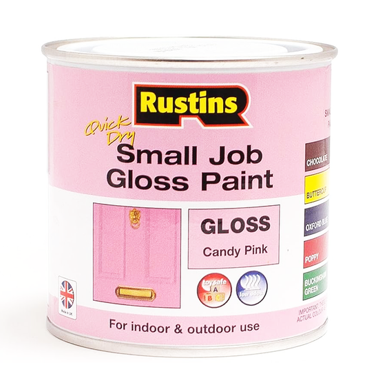 RU SMALL JOB GLOSS PAINT CANDY PINK .25L