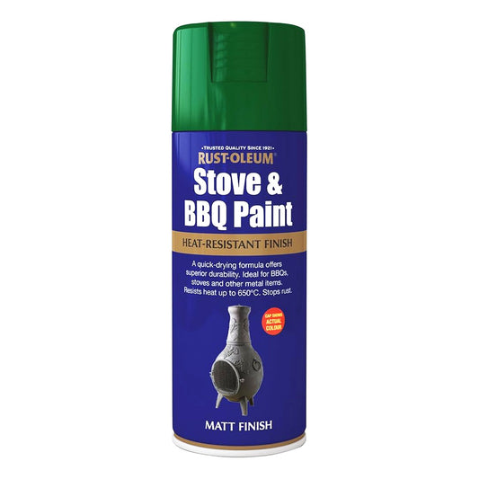 RUST-OLEUM STOVE & BBQ GREEN 400ML