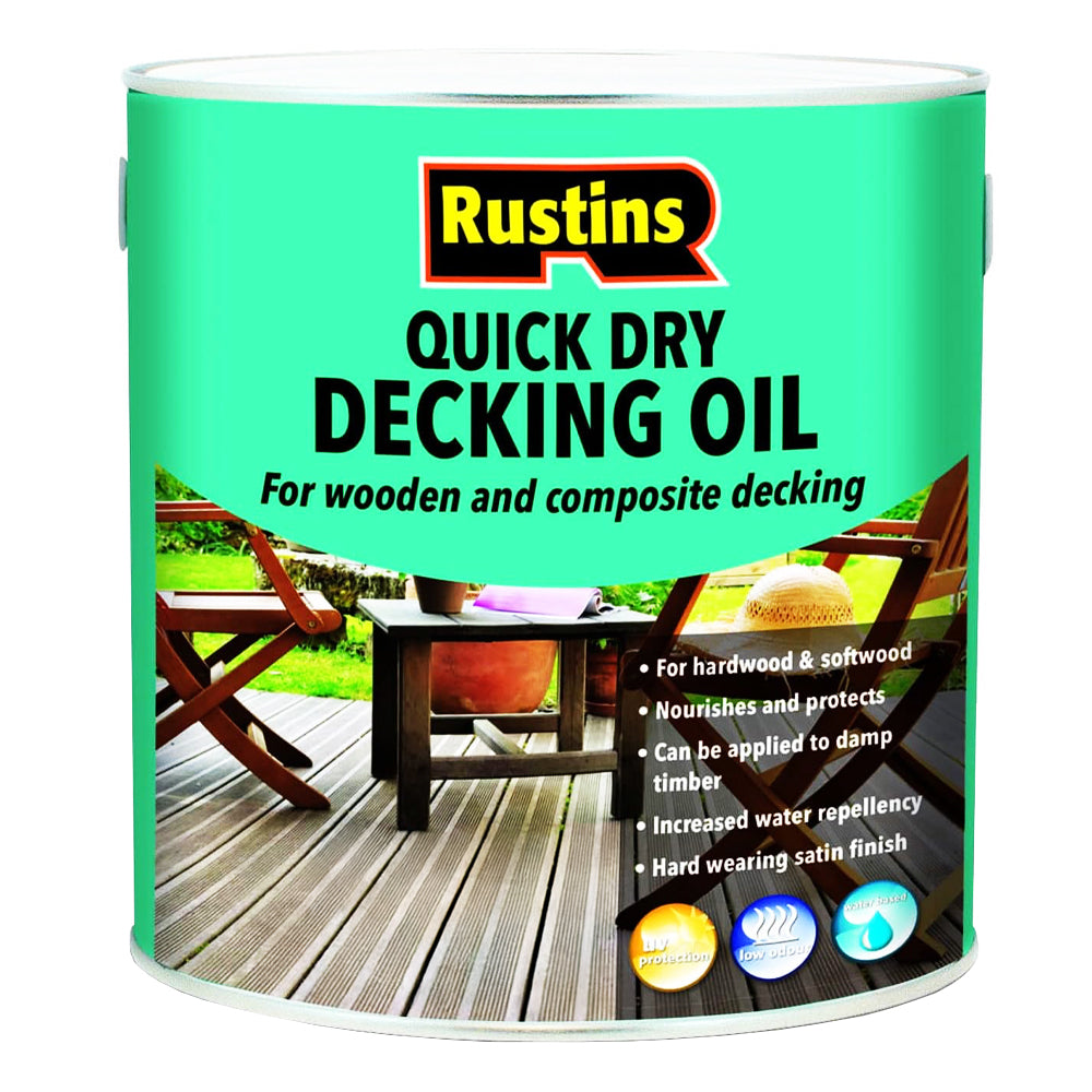 RUSTINS DECKING OIL CLEAR 2.5L