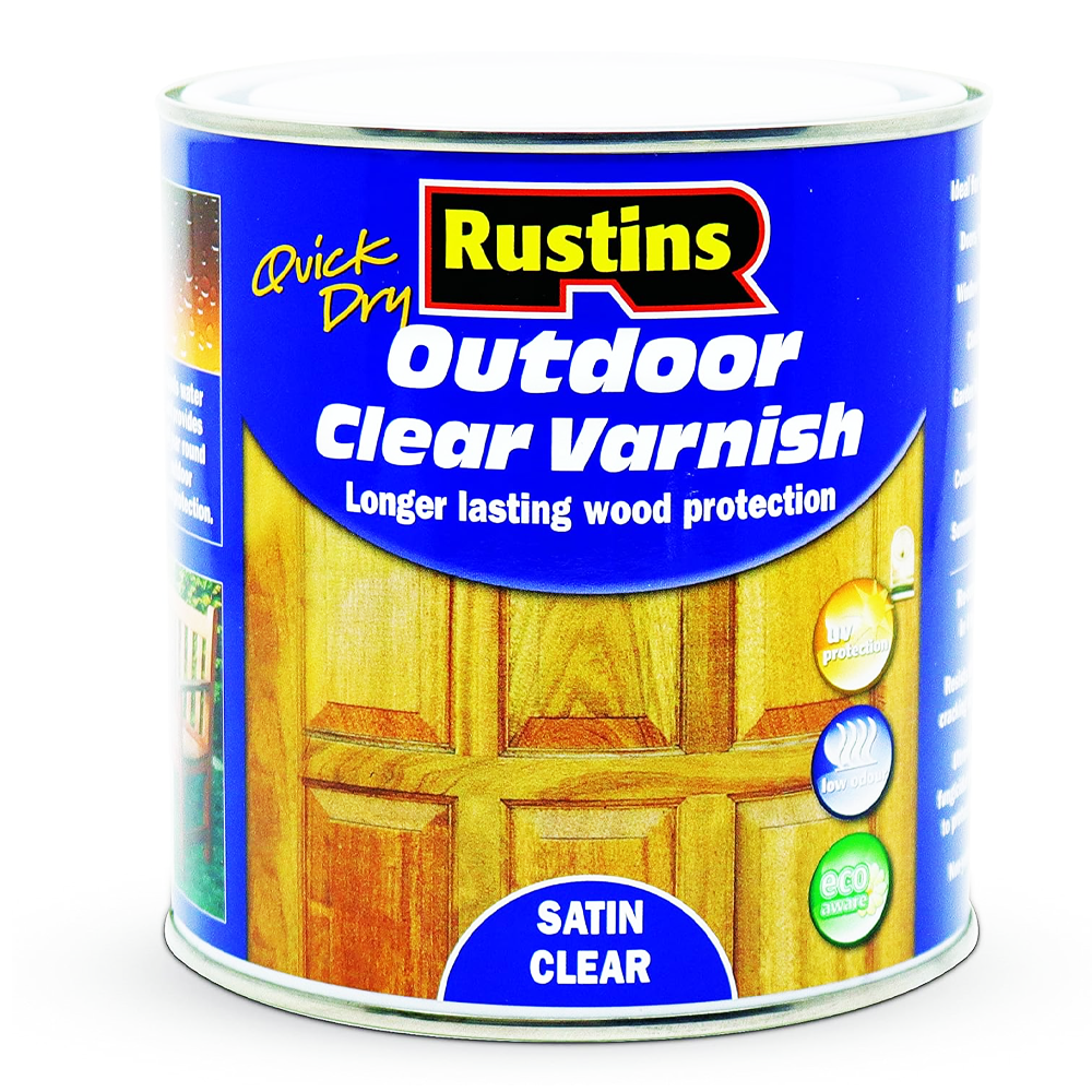 RUSTINS Q.D EXTERIOR VARNISH SATIN CLEAR 2.5L