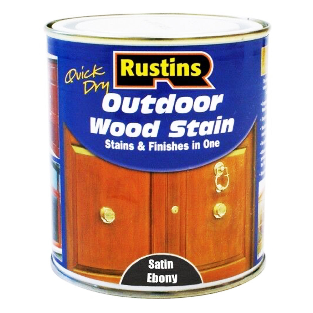 RUSTINS Q.D EXTERIOR WOODSTAIN EBONY 2.5L