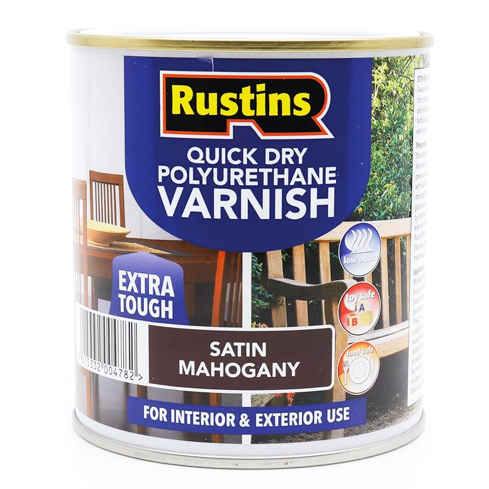RUSTINS Q.D EXTERIOR WOODSTAIN MAHOGANY 2.5L
