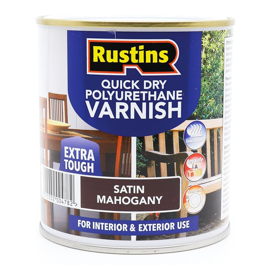 RUSTINS Q.D EXTERIOR WOODSTAIN MAHOGANY 2.5L