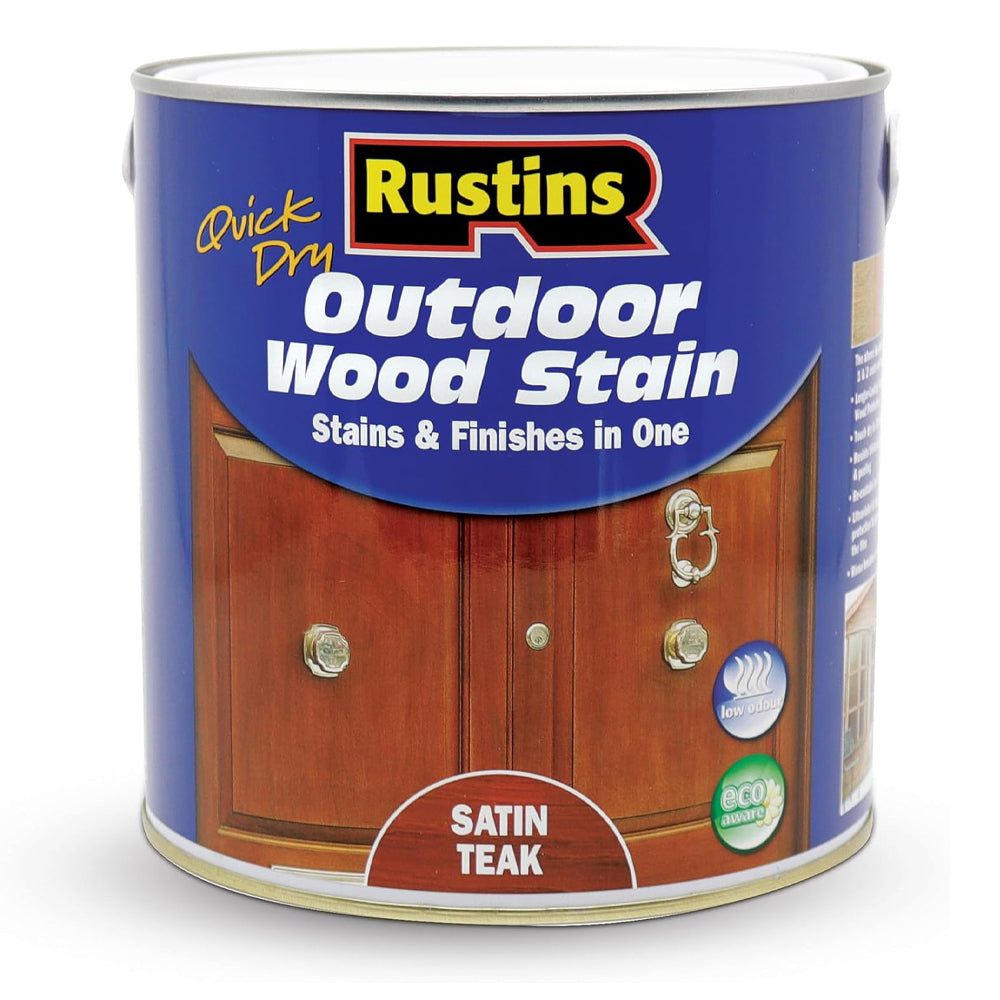 RUSTINS Q.D EXTERIOR WOODSTAIN TEAK 2.5L