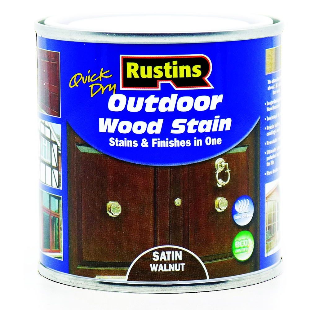 RUSTINS Q.D EXTERIOR WOODSTAIN WALNUT 1L