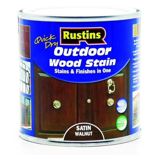 RUSTINS Q.D EXTERIOR WOODSTAIN WALNUT 1L
