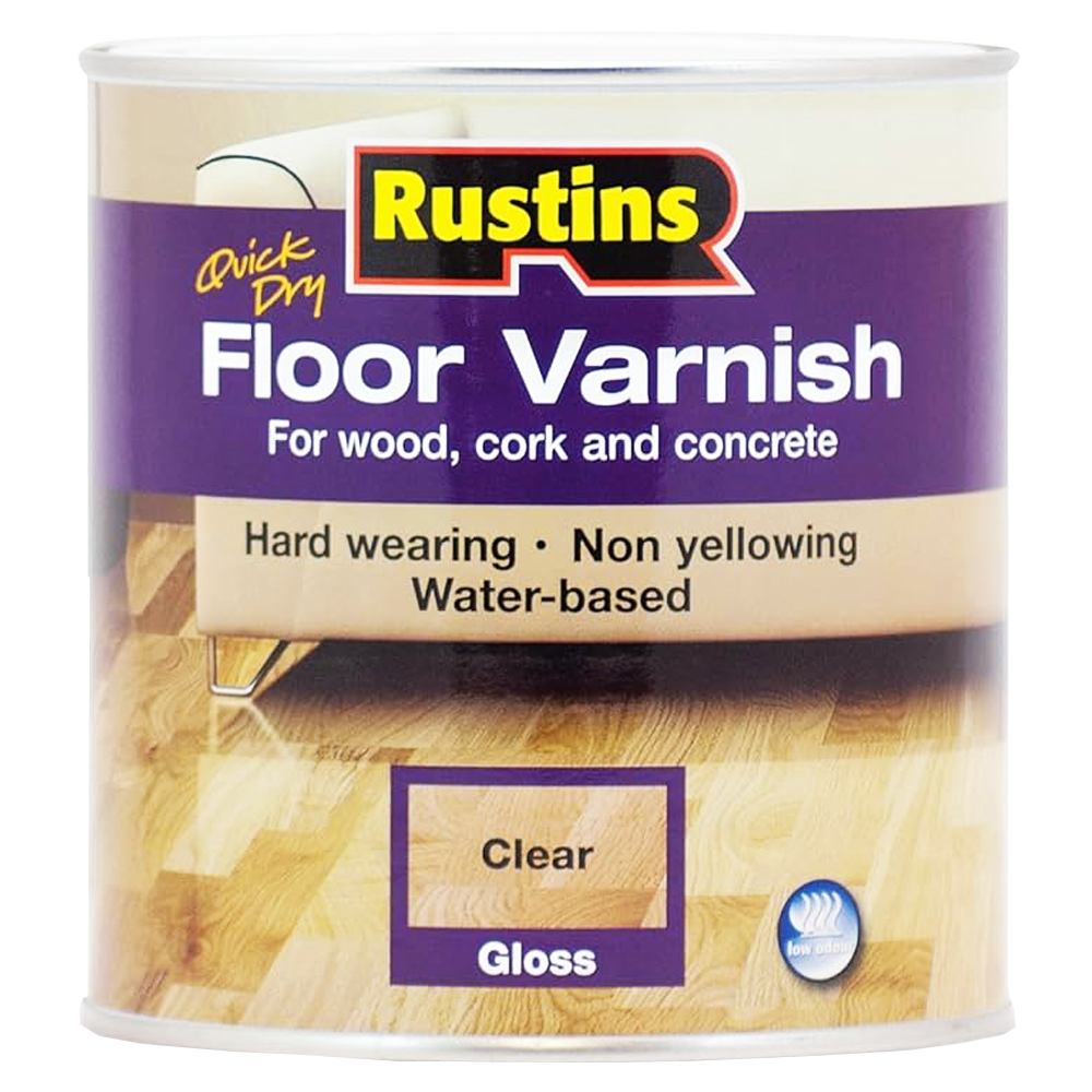RUSTINS Q.D FLOOR VARNISH CLEAR GLOSS 1L