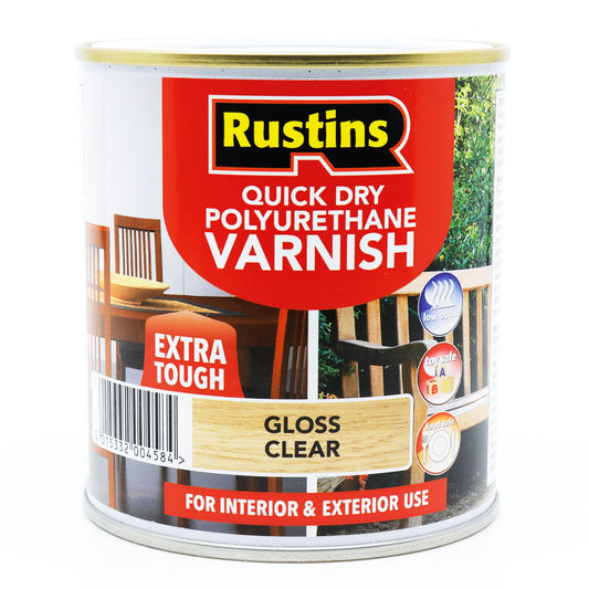 RUSTINS Q.D VARNISH GLOSS CLEAR 5L