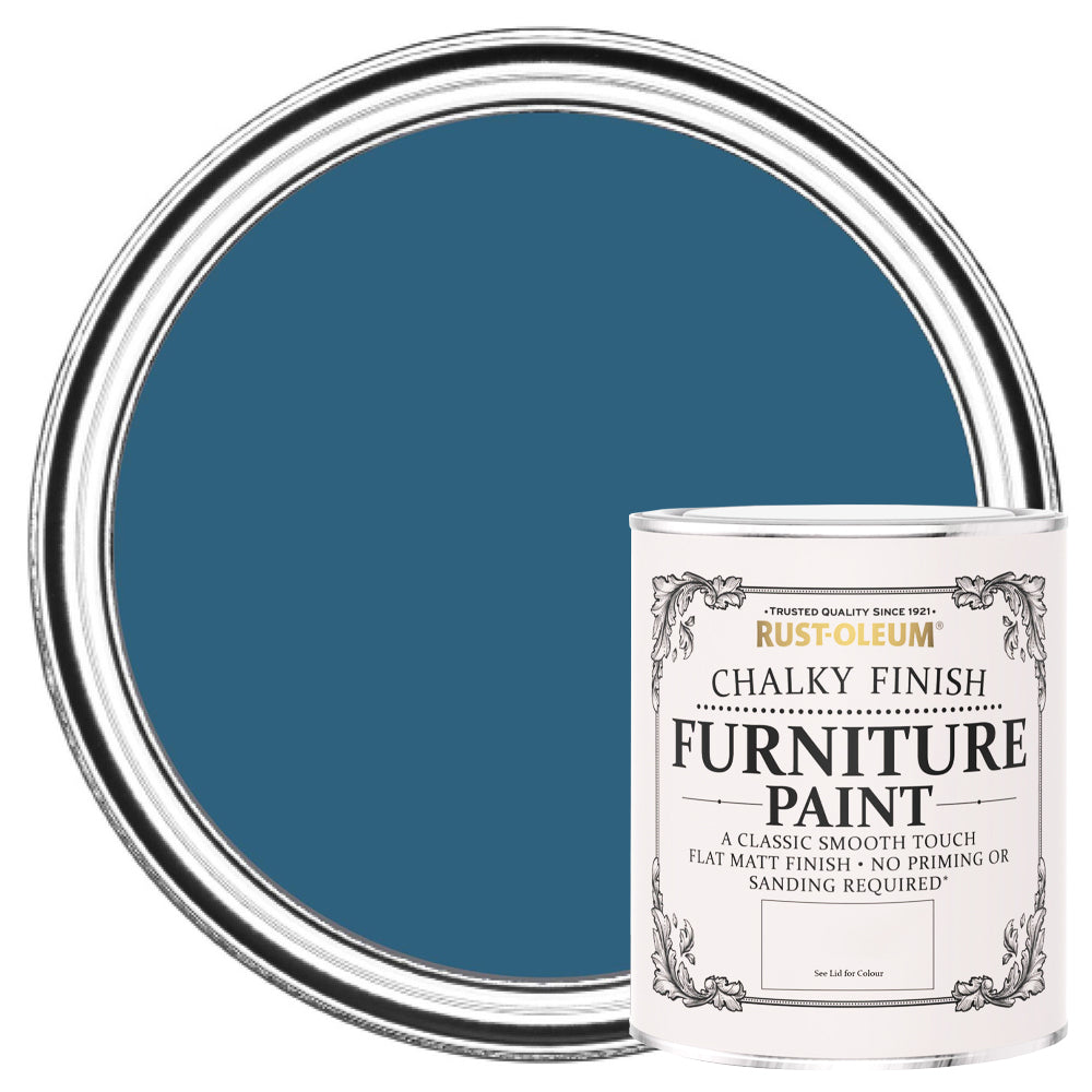 RUSTOLEUM CHALKY FURNITURE PAINT COBALT 750ML