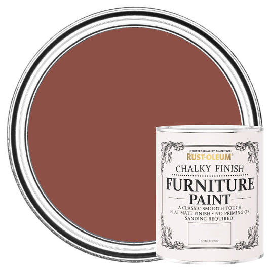 RUSTOLEUM CHALKY FURNITURE PAINT FIRE BRICK 125ML
