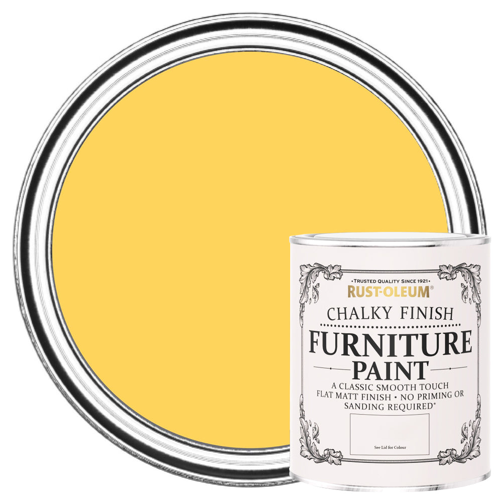 RUSTOLEUM CHALKY FURNITURE PAINT LEMON JELLY 750ML