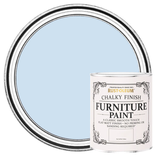 RUSTOLEUM CHALKY FURNITURE PAINT POWDER BLUE 750ML