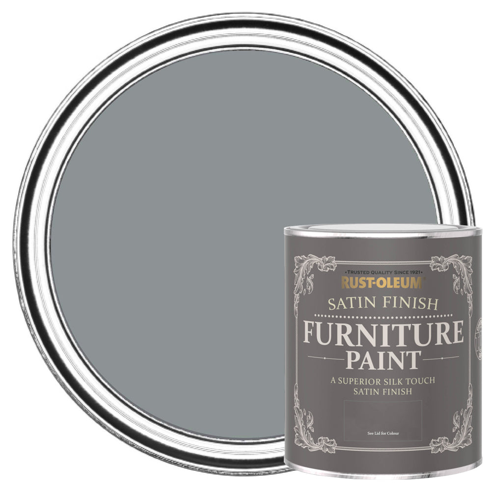 RUSTOLEUM SATIN FINISH FURNITURE PAINT SLATE 750ML