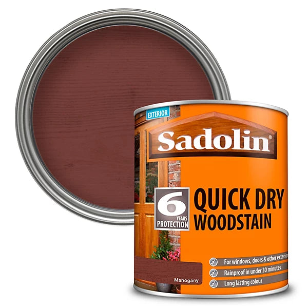 SADOLIN QUICK DRY WOODSTAIN MAHOGANY 1L