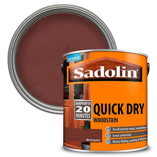 SADOLIN QUICK DRY WOODSTAIN  MAHOGANY 2.5L