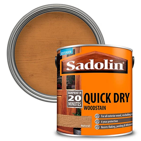 SADOLIN QUICK DRY WOODSTAIN NATURAL 2.5L