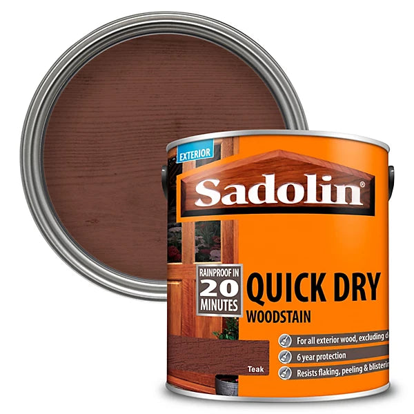 SADOLIN QUICK DRY WOODSTAIN TEAK 2.5L