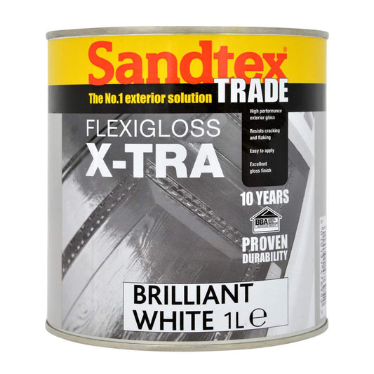 SANDTEX FELXIGLOSS X-TRA BRILLIANT WHITE 1L