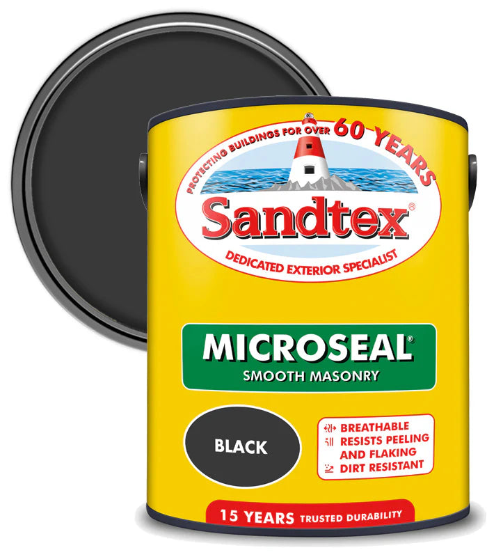 SANDTEX MICROSEAL SMOOTH MASONRY BLACK 5L