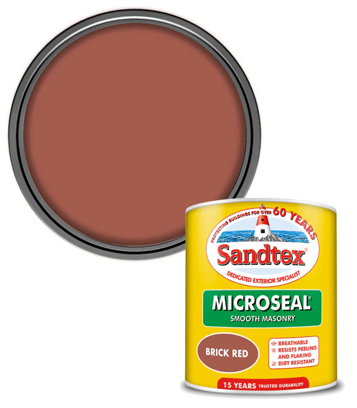 SANDTEX MICROSEAL SMOOTH MASONRY BRICK RED 1L