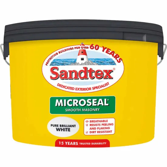 SANDTEX MICROSEAL SMOOTH MASONRY BRILLIANT WHITE 7.5L