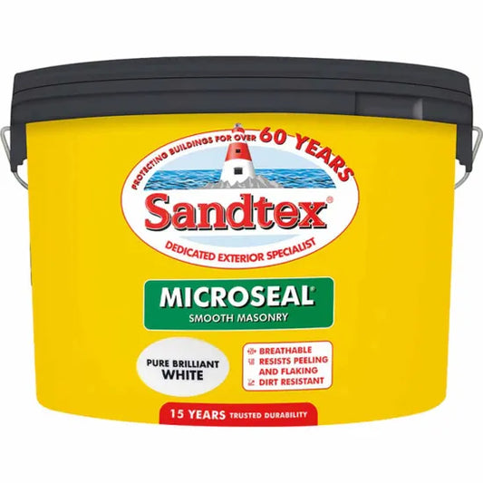 SANDTEX MICROSEAL SMOOTH MASONRY BRILLIANT WHITE 7.5L