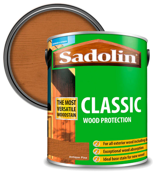 SADOLIN CLASSIC ALL PURPOSE WOODSTAIN  ANTIQUE PINE 5L