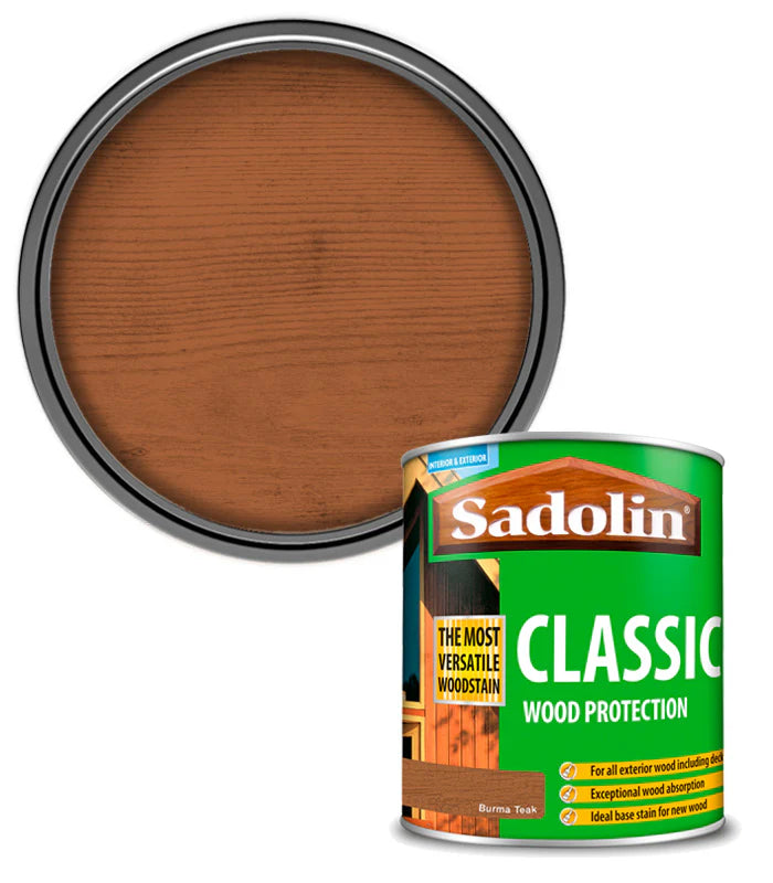SADOLIN CLASSIC ALL PURPOSE WOODSTAIN BURMA TEAK 1L