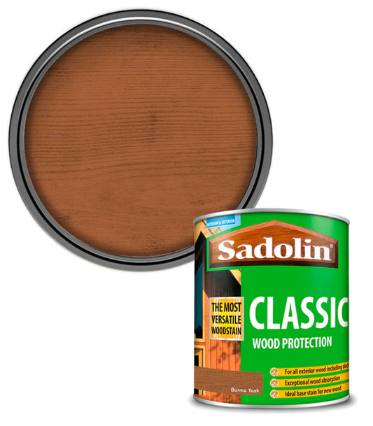 SADOLIN CLASSIC ALL PURPOSE WOODSTAIN BURMA TEAK 1L