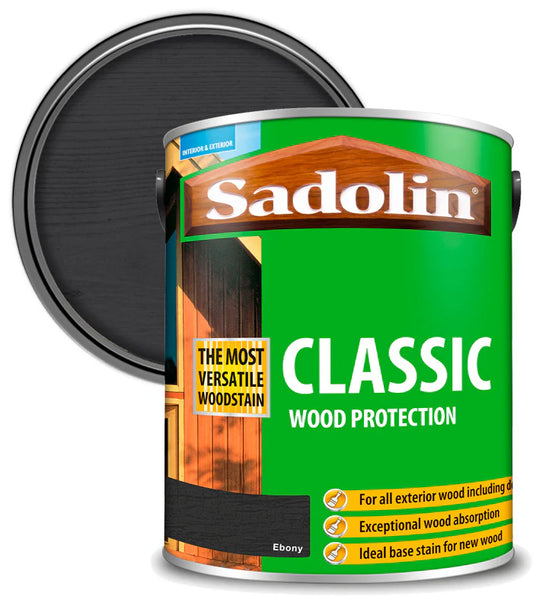 SADOLIN CLASSIC ALL PURPOSE WOODSTAIN  EBONY 5L