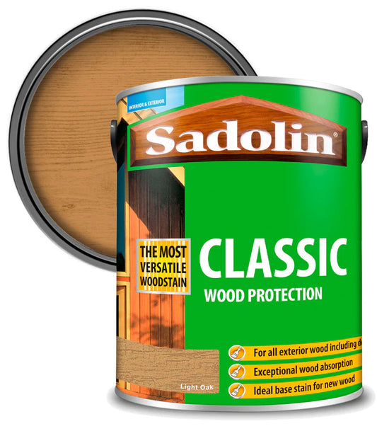 SADOLIN CLASSIC SADOLIN CLASSIC ALL PURPOSE WOODSTAIN LIGHT OAK 5L