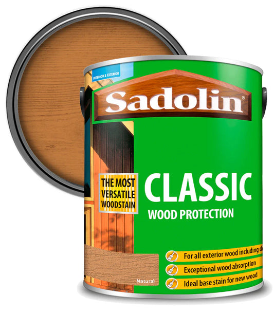 SADOLIN CLASSIC ALL PURPOSE WOODSTAIN NATURAL 5L