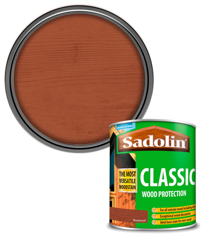 SADOLIN CLASSIC ALL PURPOSE WOODSTAIN  REDWOOD 1L