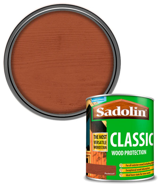 SADOLIN CLASSIC ALL PURPOSE WOODSTAIN  REDWOOD 1L