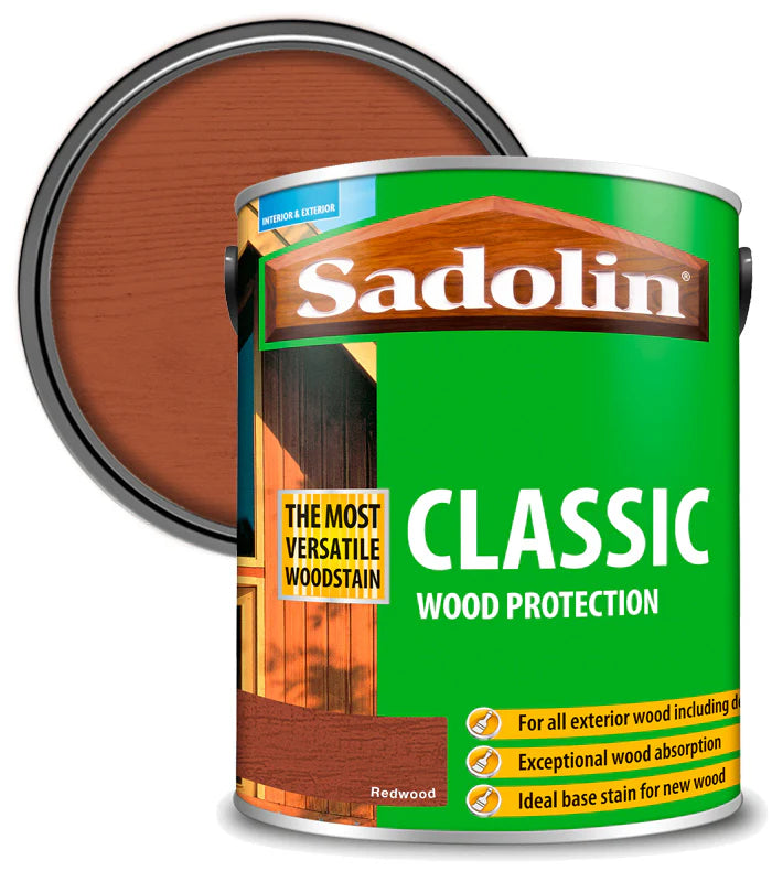 SADOLIN CLASSIC ALL PURPOSE WOODSTAIN REDWOOD 5L