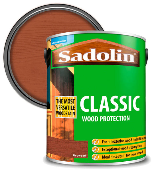 SADOLIN CLASSIC ALL PURPOSE WOODSTAIN REDWOOD 5L