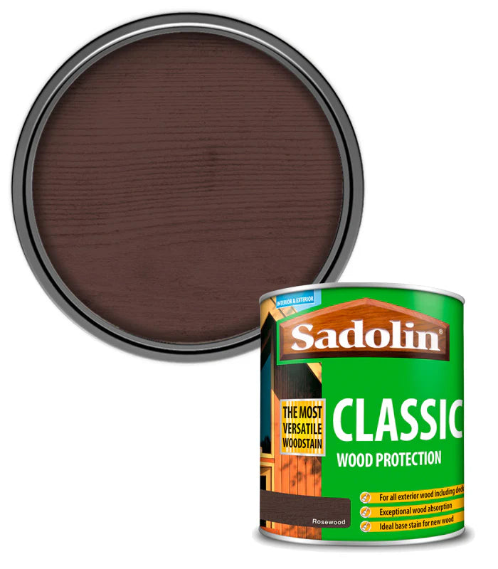 SADOLIN CLASSIC ALL PURPOSE WOODSTAIN ROSEWOOD 1L