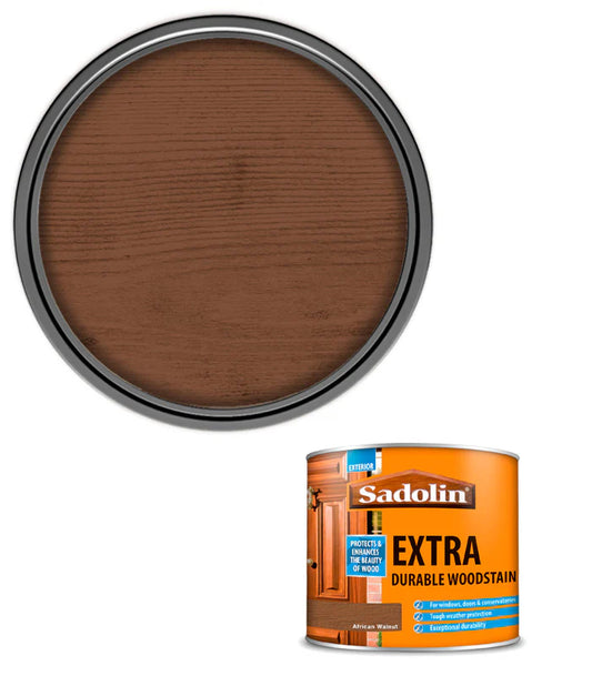 SADOLIN EXTRA DURABLE WOODSTAIN AFRICAN WALNUT 500ML