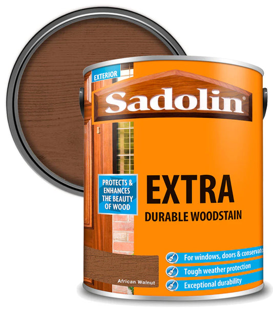SADOLIN EXTRA DURABLE WOODSTAIN AFRICAN WALNUT 5L
