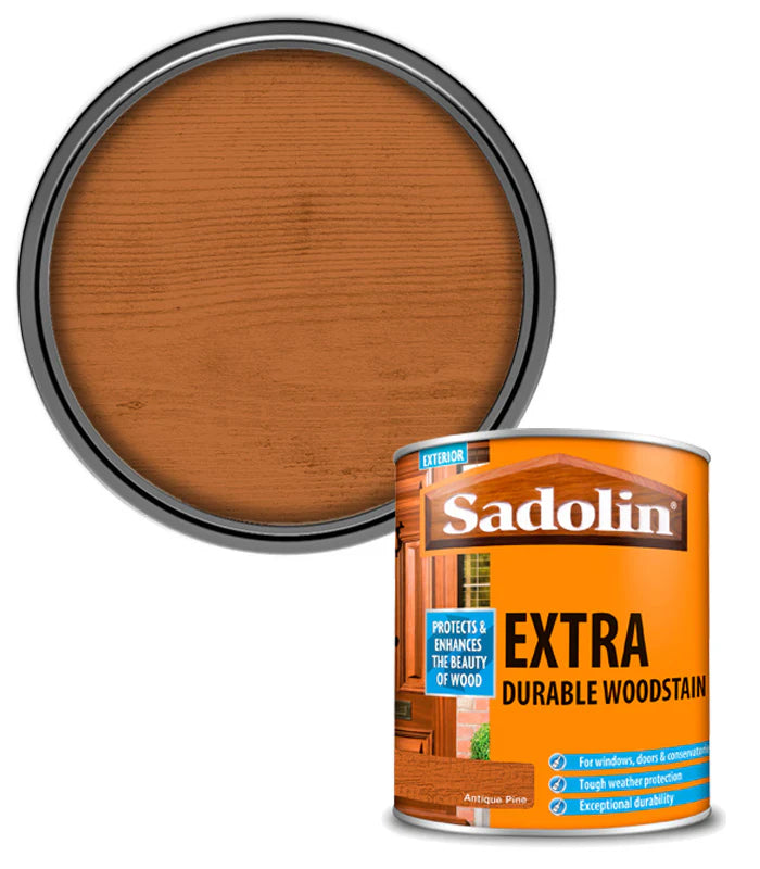 SADOLIN EXTRA DURABLE WOODSTAIN ANTIQUE PINE 1L