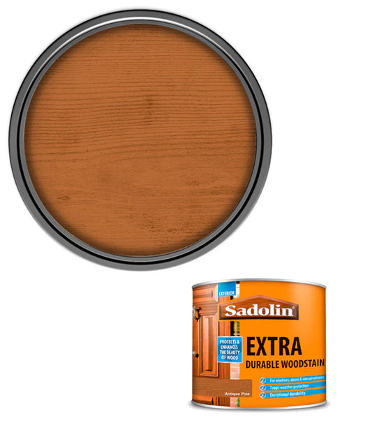 SADOLIN EXTRA DURABLE WOODSTAIN ANTUQUE PINE 500ML