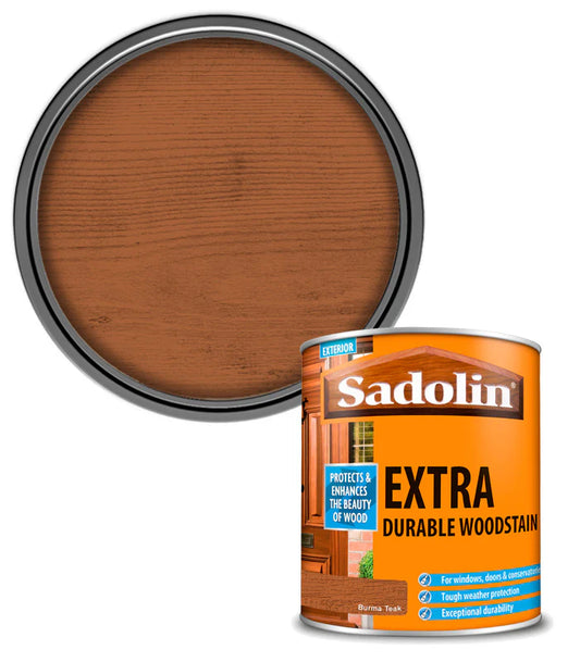 SADOLIN EXTRA DURABLE WOODSTAIN BURMA TEAK 1L