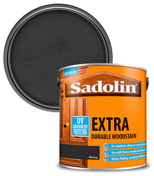 SADOLIN EXTRA DURABLE WOODSTAIN EBONY 2.5L
