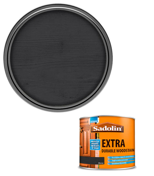 SADOLIN EXTRA DURABLE WOODSTAIN EBONY 500ML