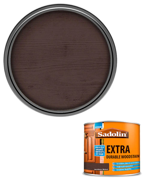 SADOLIN EXTRA DURABLE WOODSTAIN JACOBEAN WALNUT 500ML