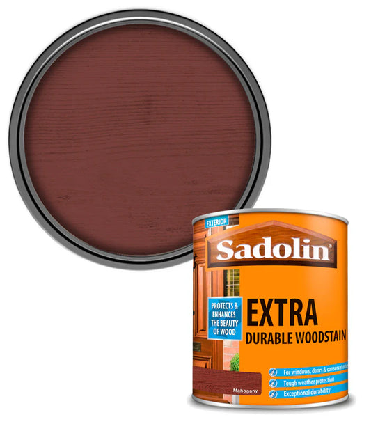 SADOLIN EXTRA DURABLE WOODSTAIN MAHOGANY 1L